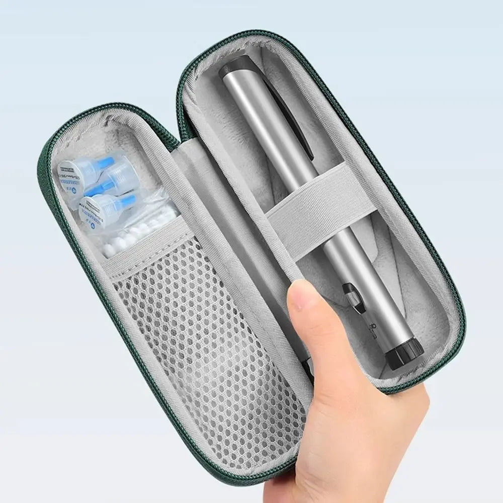 EVA Insulin Cooling Bag Waterproof with Gel Translation Pen Storage Bag Thermal Insulated Pocket Pill Protector for Diabetics