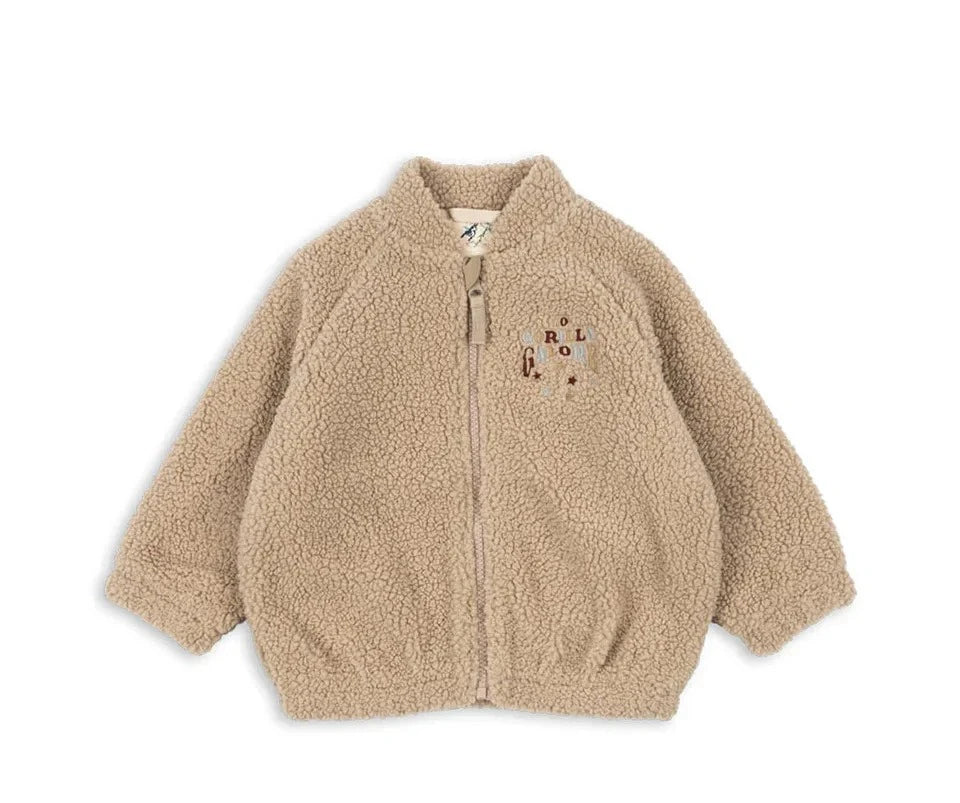 2025 KS Brand Winter Baby Girls Boys Lambswool Cherry Jackets Kids Clothes Boys Sequin Cartoon Outerwear Children's Coats 1-9Yrs