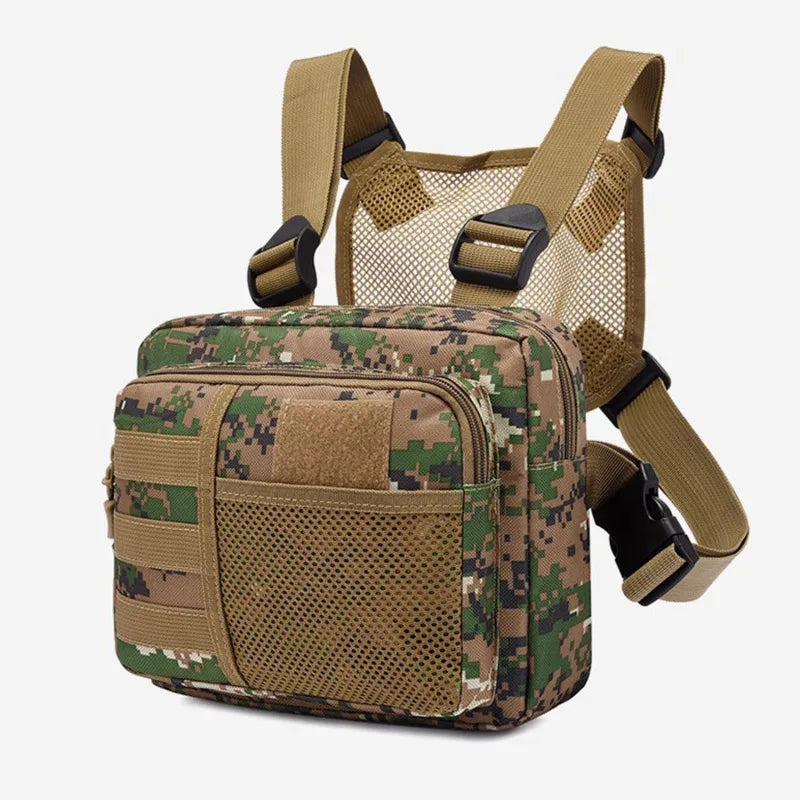 Multi-function Tactical Vest Unisex Chest Rig Bag Fashion Men's Hip-hop Streetwear Chest Bags Waterproof Oxford Sport Backpack