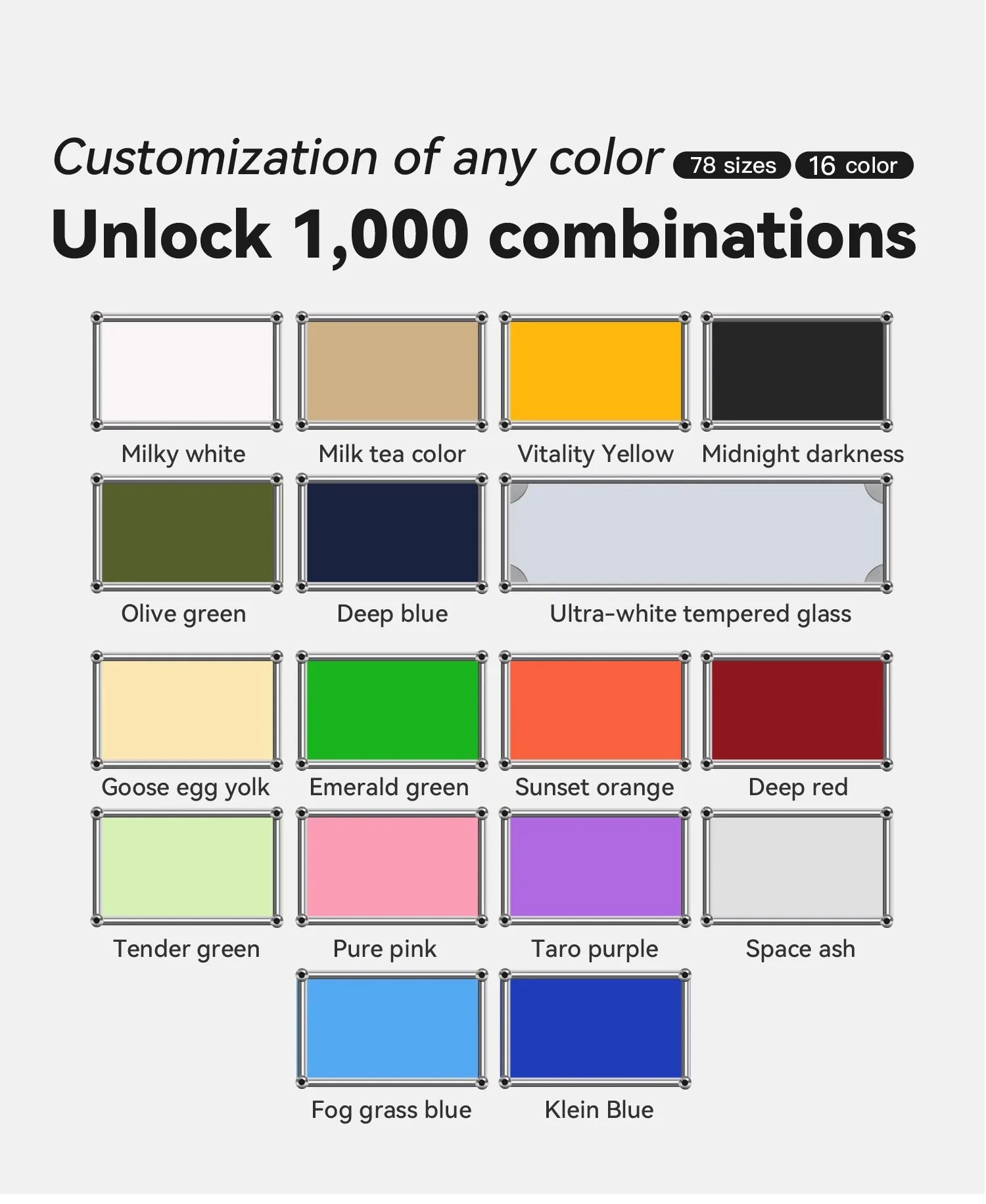 Module Modular DIY Furniture Sideboard Customized Size  Cabinet Stainless Steel Tv Stand Living Room