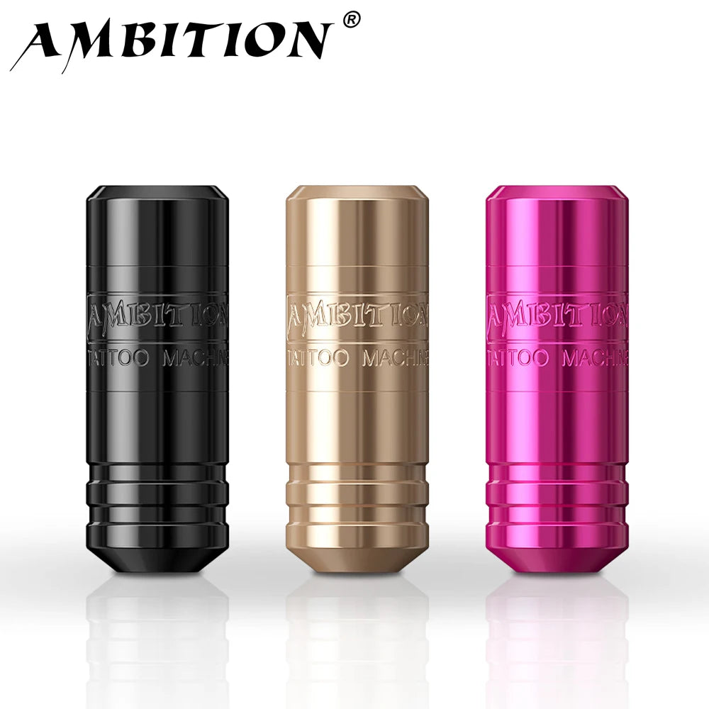 Ambition Torped 32 Powerful Brushless Motor 4.0mm-4.5mm-5.0mm Stroke Rotary Tattoo Pen Machine With RCA Cord For Tattoo Artists