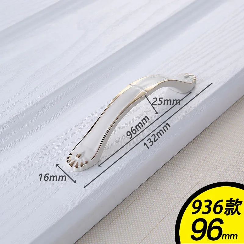 YM White Dressers Handle Kitchen Item Drawer Closet Wardrobe Gold Handle Cabinet Storage Door Cabinet Invisible Door Pulls Konb