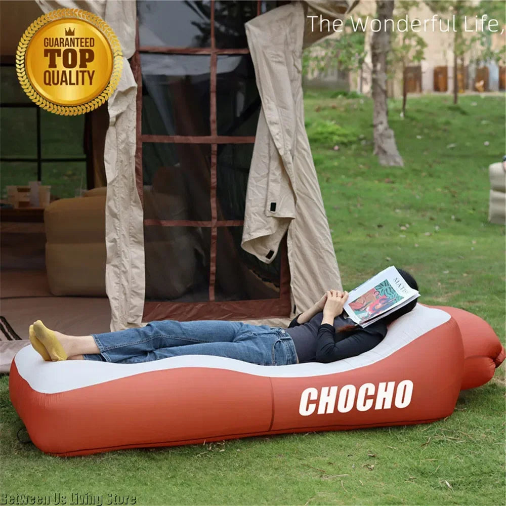 100% Waterproof Amphibious Inflatable Seatings Garden Furniture Lazy Inflatable Bed Convenient Storage Bag Explosion-proof Sofa