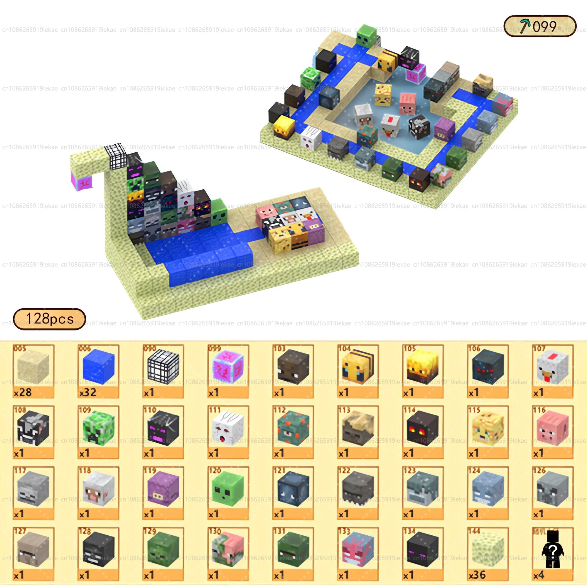 Magnetic Building Blocks Mine World Magnet Cube Set for Boy Girl Kid Age 3+ DIY Model Children Stem STEM Sensory Toy Gift