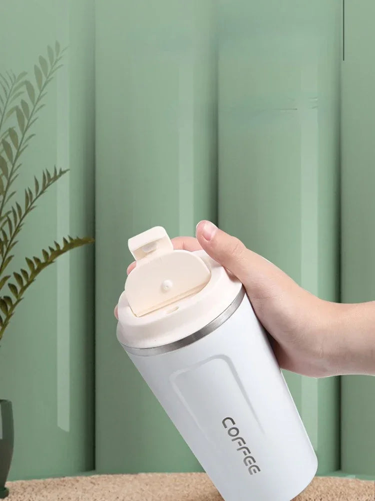 380/510ML Stainless Steel Thermal Mug Thermo for Coffee Water Bottle Leakproof Travel Drinkware Travel Thermal Mug