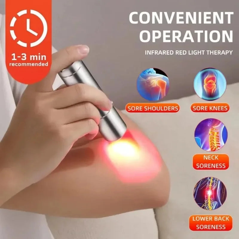 Red Light Therapy Device Cold Laser Physical Treatment 5 Wavelengths Near Infrared 940nm Light Therapy Skin Health Body Pain