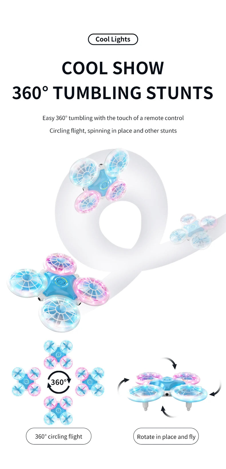 Mini Drone Flash 3D Flip 2.4G 4CH Remote Control Helicopter Altitude Hold Rc Quadcopter Aircraft Kid Toys For Children Christmas