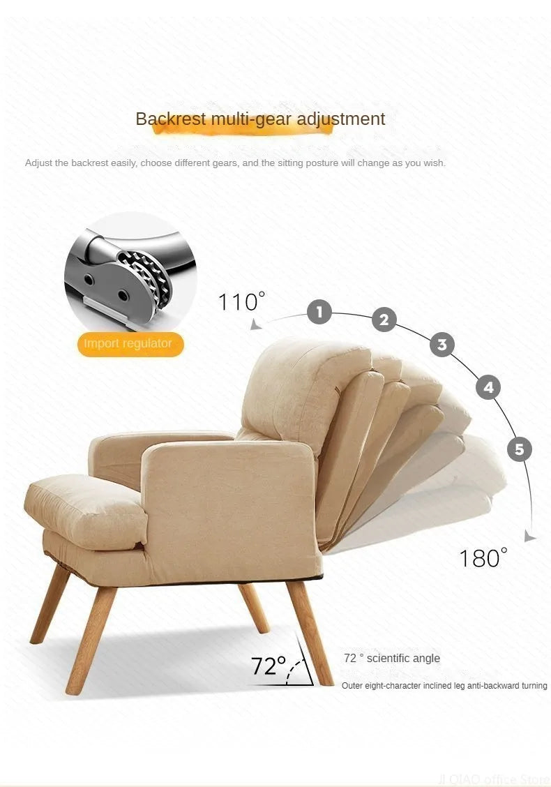 Living room lounge chair computer chair home study office chair bedroom armchair folding single person sofa chair vanity chair