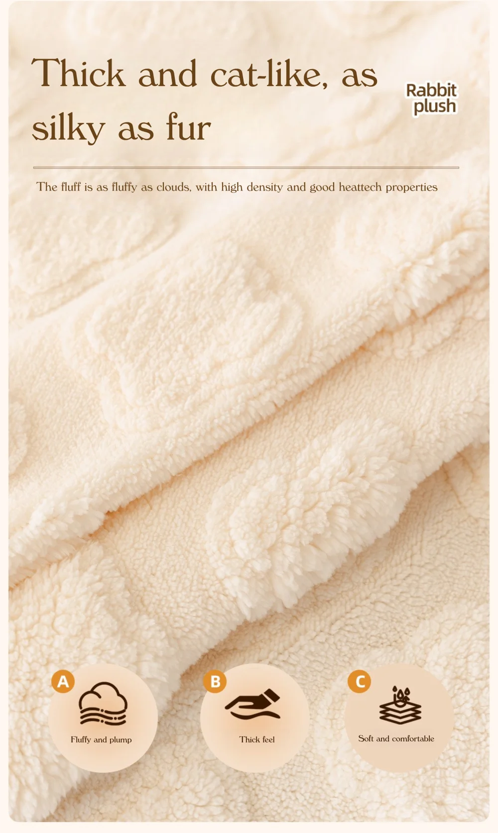 Winter Warm Thickened Sofa Cover French Cream Style Plush Shu Velveteen Full Coverage Slipcover Blanket