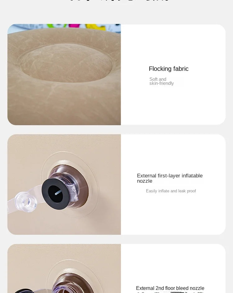 DZ Outdoor Inflatable Sofa Chair Portable Camping Internet Celebrity Thick Plush Lazy Sofa Bedroom Home Leisure Folding Bed 2025