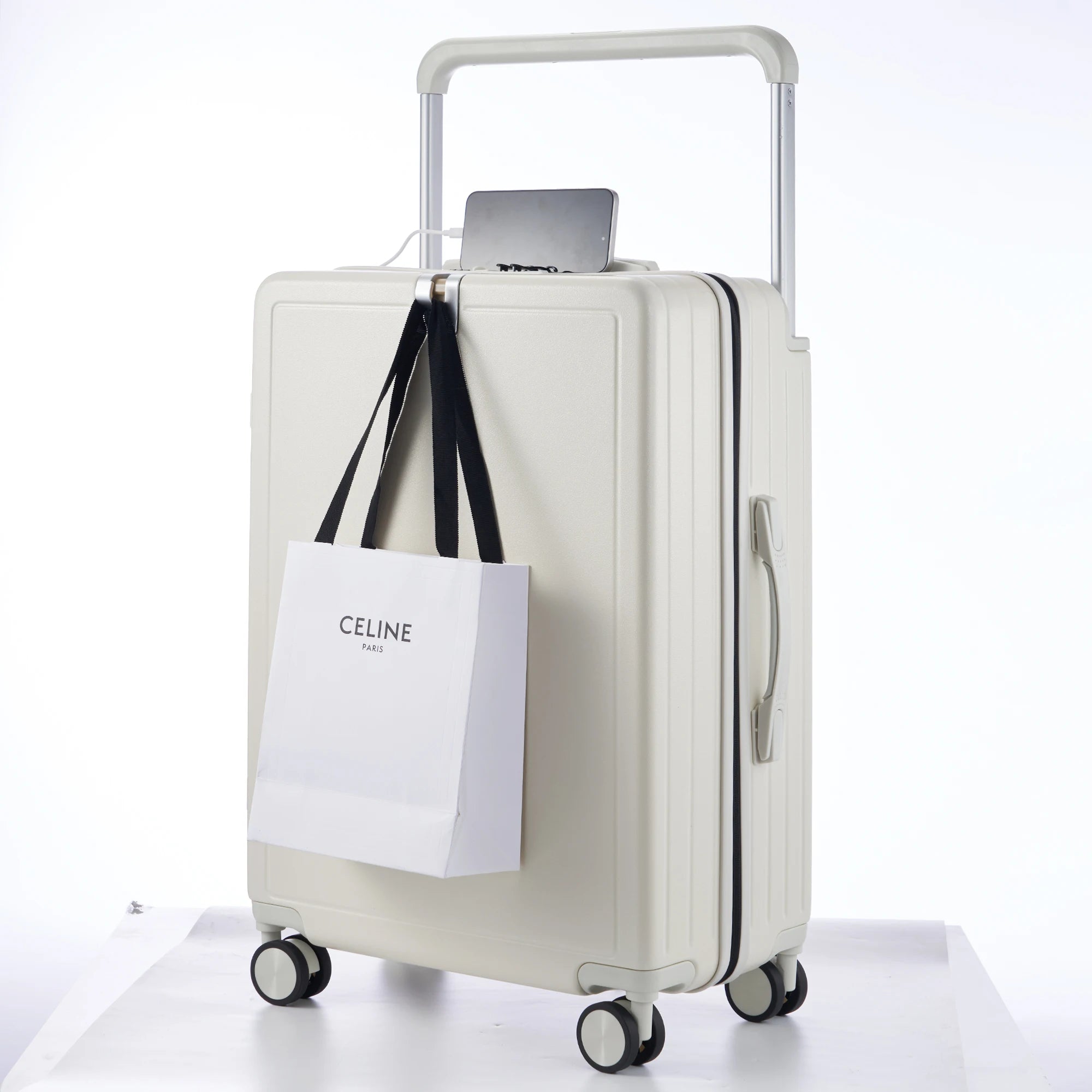 KLQDZMS Luggage Travel Bag 20 Inch Boarding Box Large Capacity Men's Trolley Case 22"24"26"28" ABS+PC Women's Cabin Suitcase