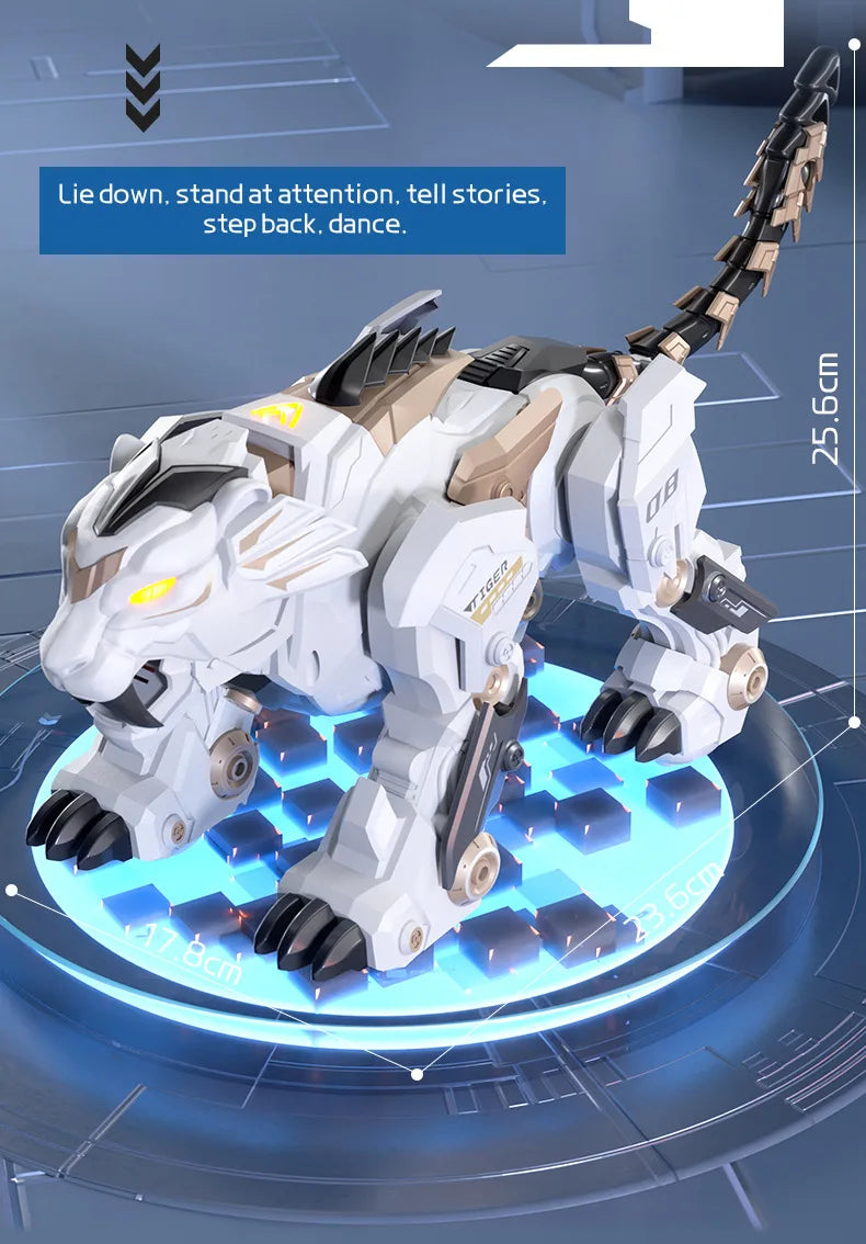 Jjrc R38 Smart Mechanical Tiger Robot Toy Electronic Pet With Touch Gesture Sensing Cross-Border Dancing Stunt Gift