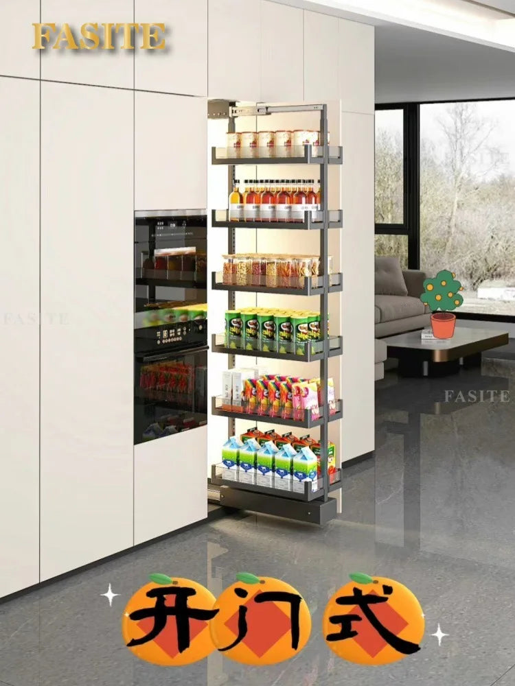 Tall Cabinet Big Monster Storage Kitchen Cabinet Slide Rail Snack Drawer