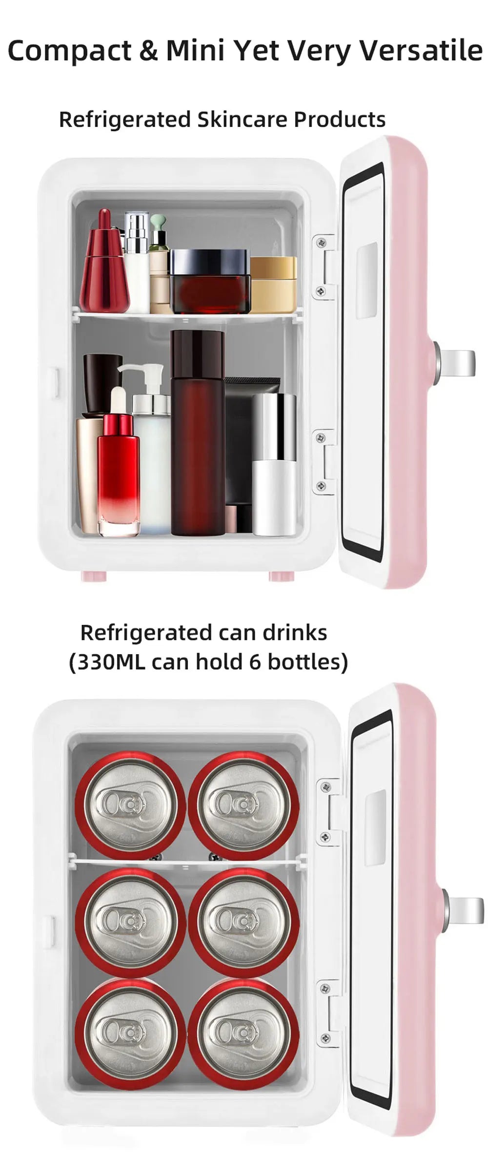 4L Mini Refrigerator,Small Household Fridge,Vehicle Freezer, Dual Use Of Refrigeration And Heating,Beer Cooling Home Appliance