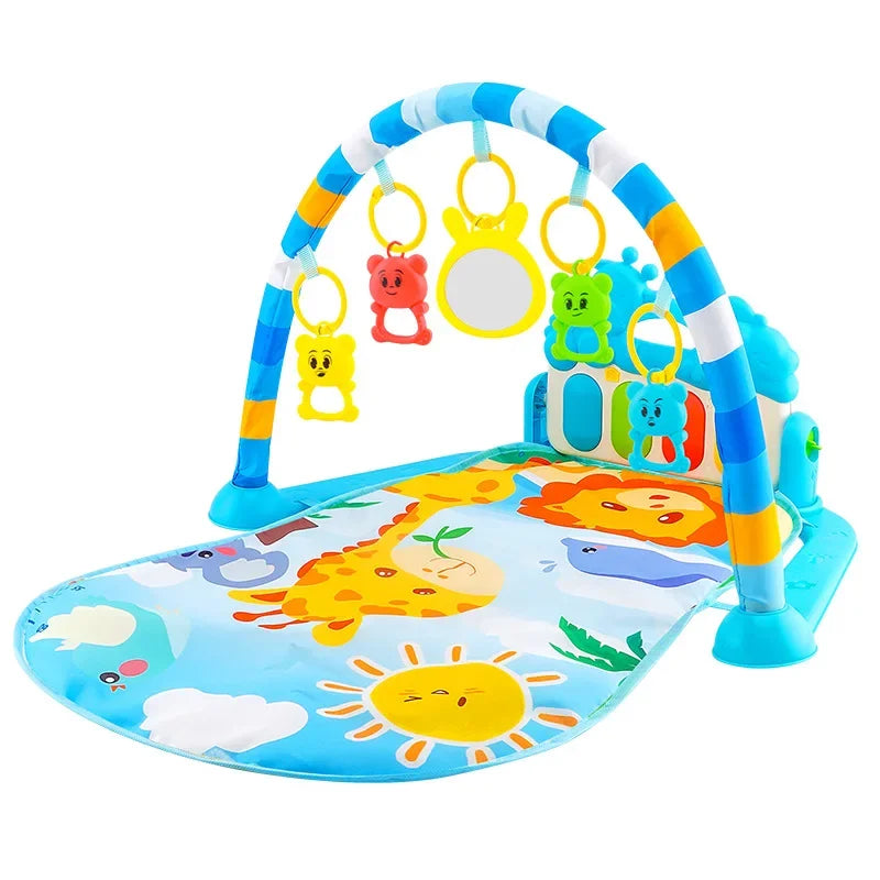 Baby Activity Gym Rack Newborn Musical Pedal Piano Toys Activity Play Mat Infant Tummy Time Mat 0-36 Months Boy Girl Gifts