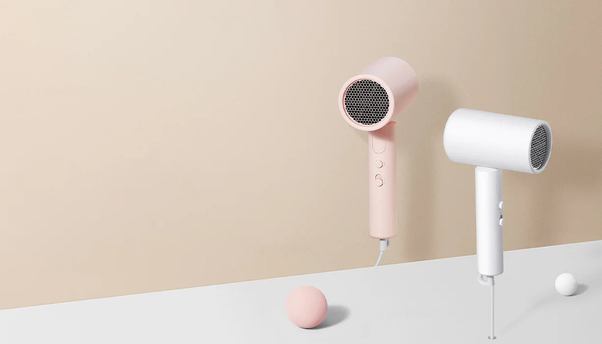 XIAOMI MIJIA H101 Portable Hair Dryer – 1600W,Foldable,50M Negative Ions,15m/s Airflow,Dual Heat & Speed Modes,220V With adapter