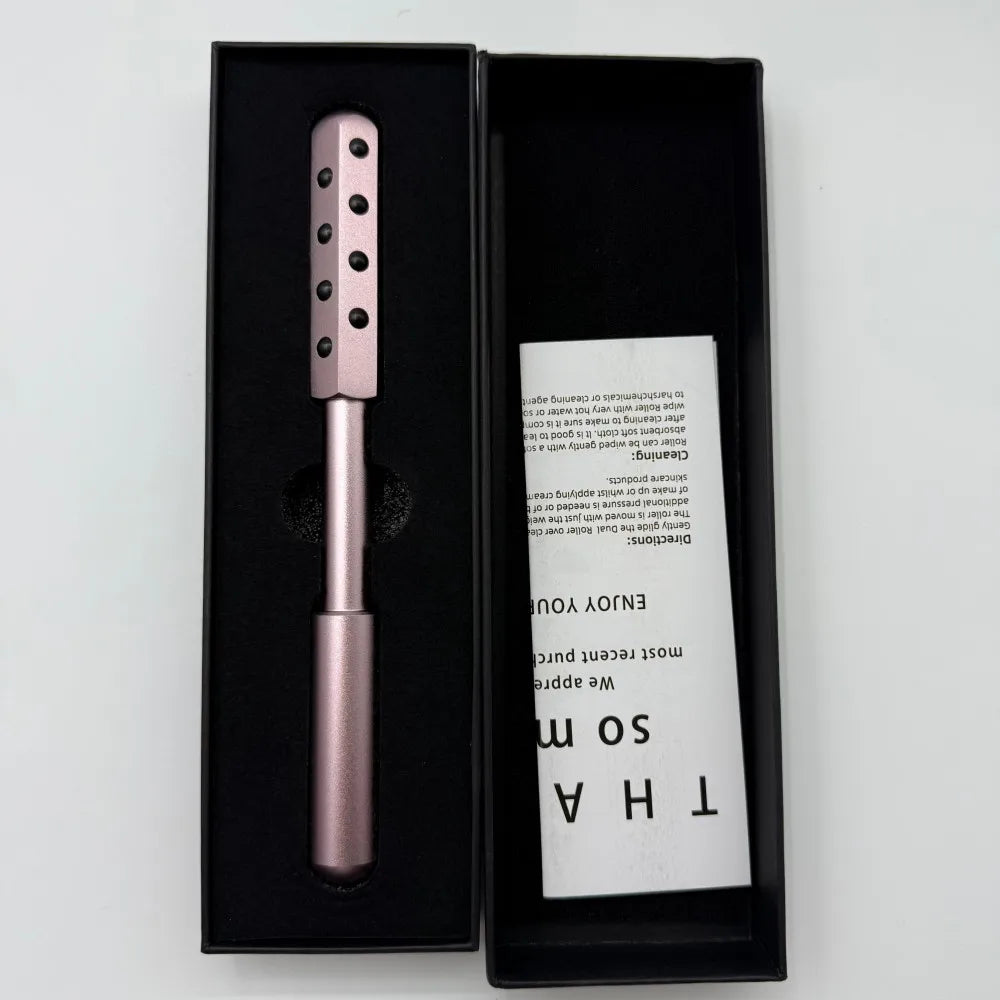 24 Germanium Face Massage Beauty Acupoint Roller Stick Wholesale Beauty Roller Tool Face Gua Sha Massager Women Skin Care Beauty