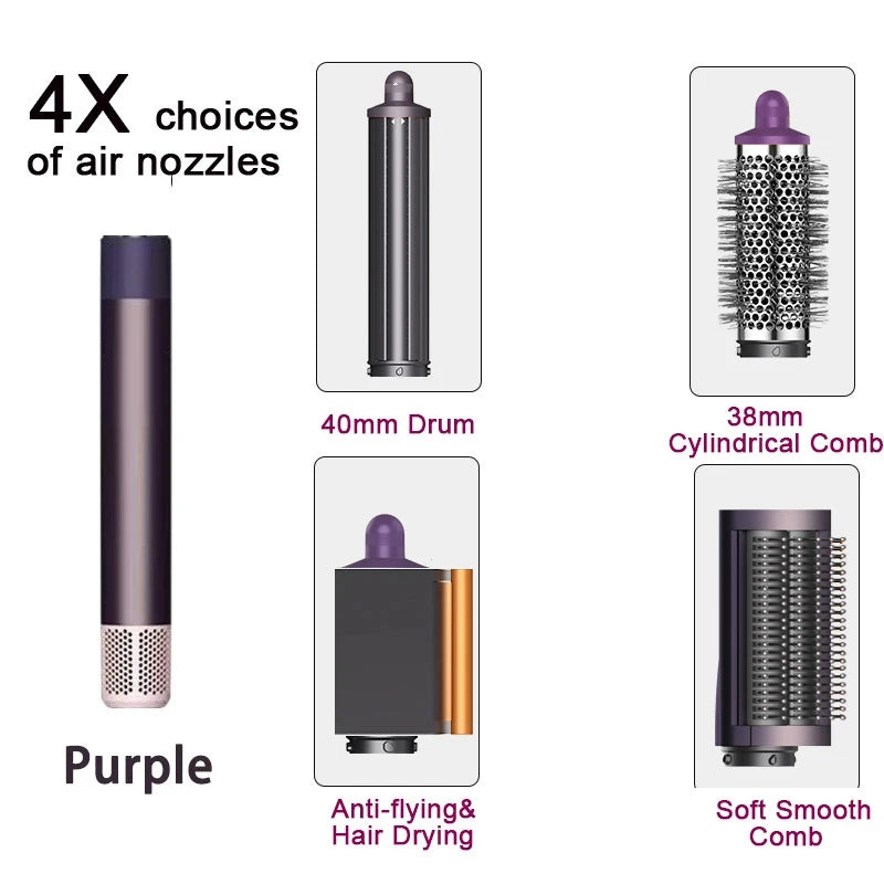 SenCiciMen X9 Multi Hair Styler Curling Iron Hair Hot Air Brush Curling Barrel Hair Dryer Salon Professional Curly Hair Styler