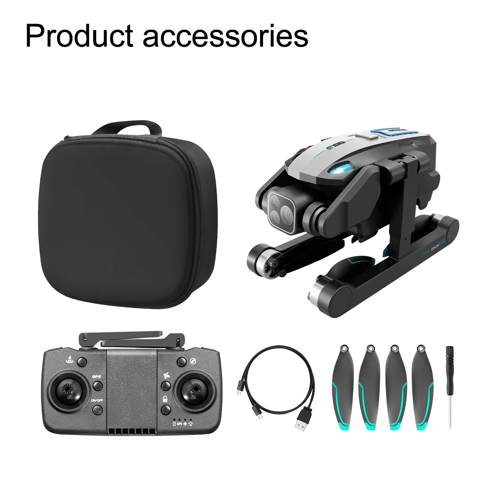 S188 Drone 8K Professional HD Dual Camera 5G GPS Wifi Obstacle Avoidance Brushless Foldable Quadcopter RC Distance 2KM Dron Toys