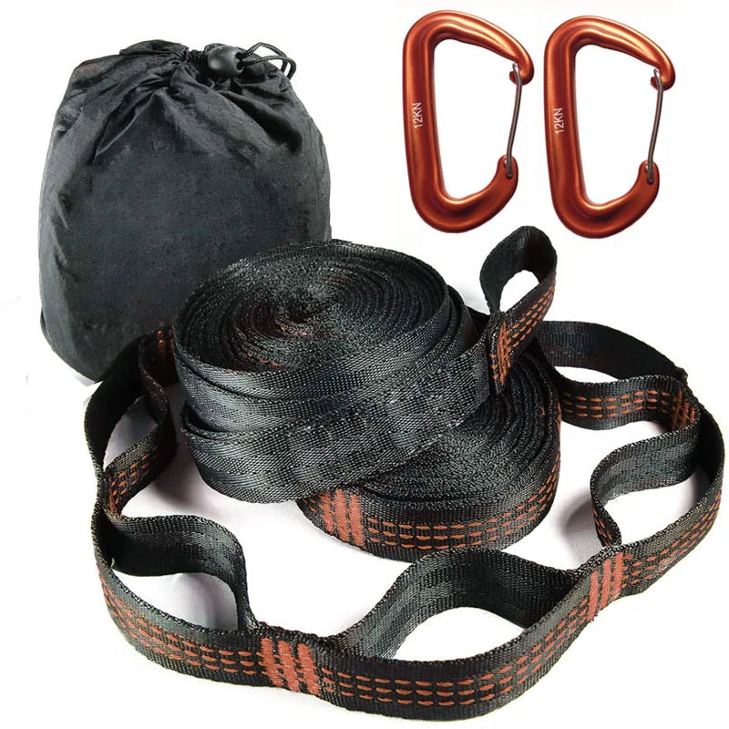 280cm length Super Strong Hammock Strap Hanging Hammock Belt Hamaca Hamak for Camping,Traveling,Portable Hanging Tree Rope