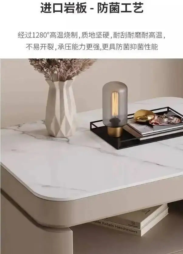 Aesthetic Luxury Bedside Table Unique Trendy Design Storage Nightstands With Drawers Mesita De Noche Bedroom Furniture