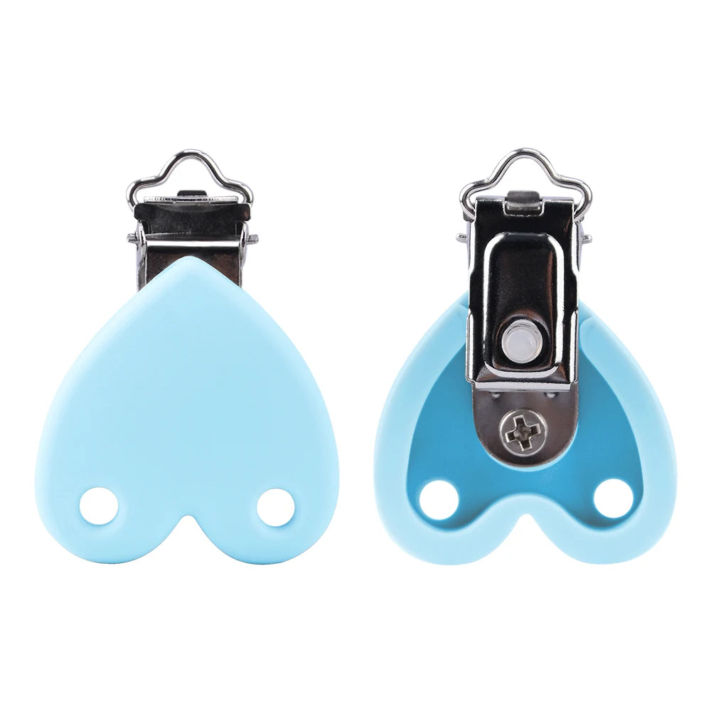 Lofca Silicone Clip 5 PCS Baby Pacifiers for DIY Pacifier Chain Nursing Teething Baby Gifts Food Grade Free BPA Baby