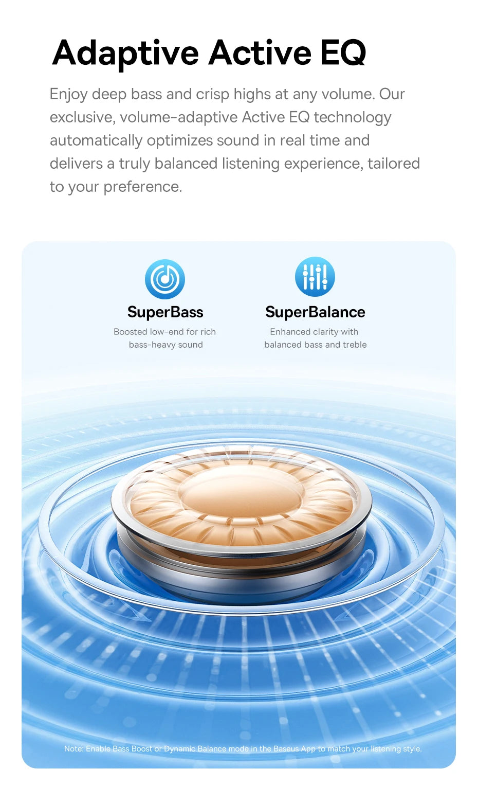 Baseus EP10 Pro ANC Earbuds Wireless Bluetooth 6.0 Earphones 50dB Realtime Adaptive Headphones 6 Mic Hi-Res LDAC IP55  Ear buds