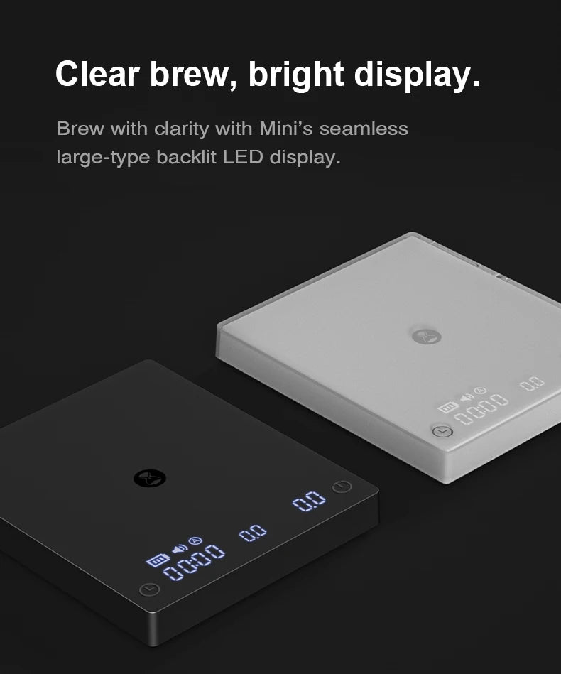 TIMEMORE Black Mirror MINI 0.1g Precision Pocket Coffee Scale  LCD Display Espresso Scale For Kitchen Cooking Food Jewelry