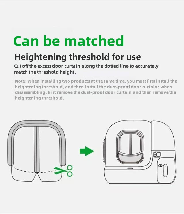 Petkit Smart Cat Toilet Magnetic Dustproof Curtain 2.0 Max Series Compatible Applicable to MAX MAX 2 MAX pro Cat Litter Box