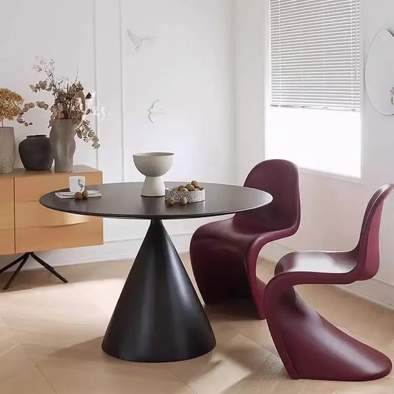 Panton Chair: Artistic Light Luxury Popular Transparent Plastic Chair Nordic Modern Minimalist with Backrest Fit for Home Dining