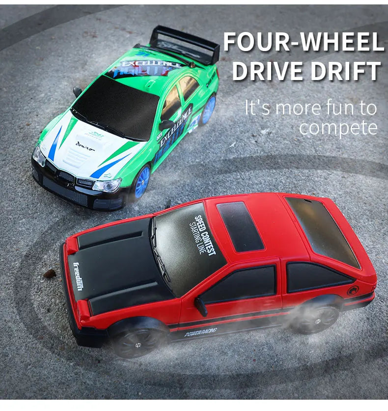 4WD Remote Control Car RC Drift 1:24 20KM/H High Speed Vehicle with LED Lights Racing Sport Toy for Adults Boys Girls Kids Gifts
