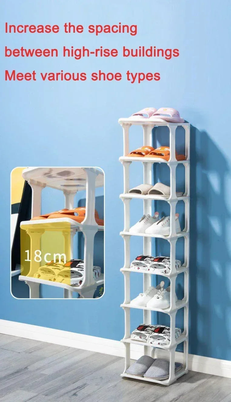 Shoe Rack Storage Organizer Household Living Room Vertical Shoes Rack Storage Cabinet Cabinets Removable Household Shoe Rack