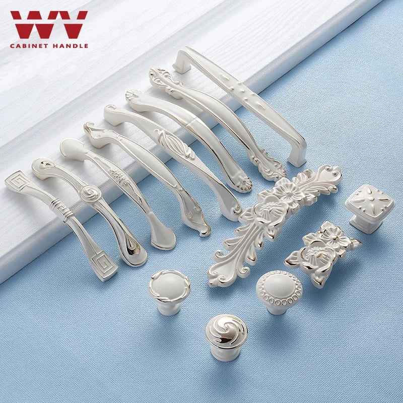 YM White Dressers Handle Kitchen Item Drawer Closet Wardrobe Gold Handle Cabinet Storage Door Cabinet Invisible Door Pulls Konb