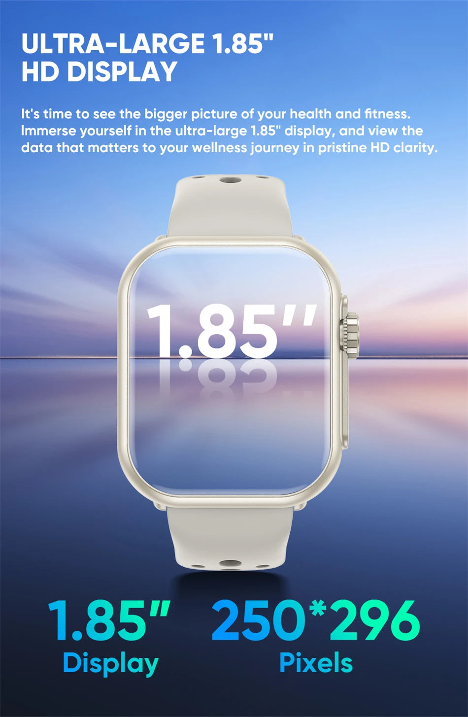 2025 New For Huawei Xiaomi Smart Watch Men Women 1.85-Inch HD AMOLED Full Touch Screen IP68 Waterproof Bluetooth Call SmartWatch