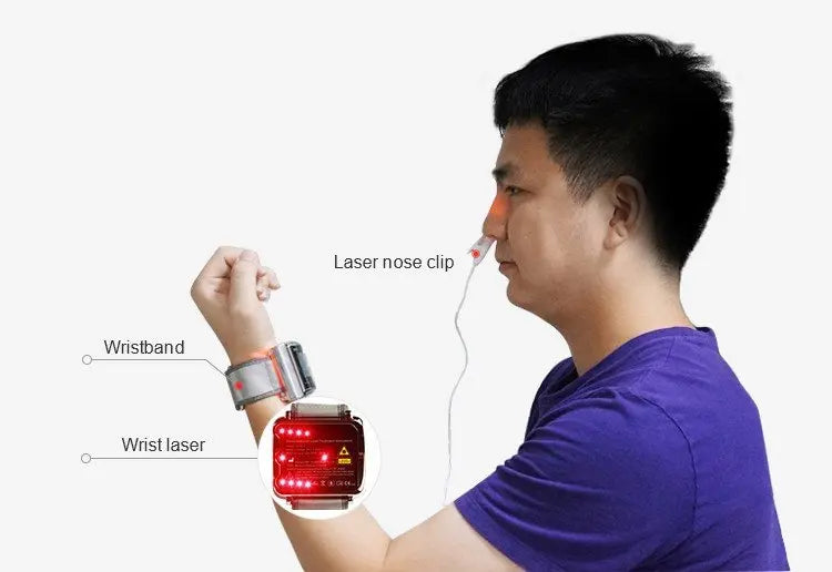 Hypertension Laser Therapy Watch Semiconductor Blood Irradiation Laser Treatment Instrument 650nm Acupuncture Points Watch