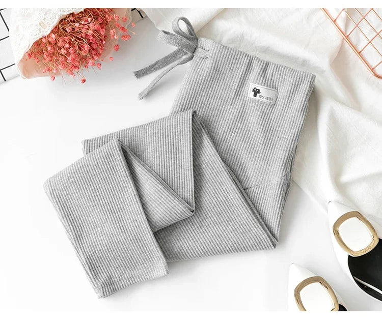 Pregnant Woman Adjustable Big Size Leggings New Maternity Pants  Pregnancy Thin Soft Cotton High Waist Clothes