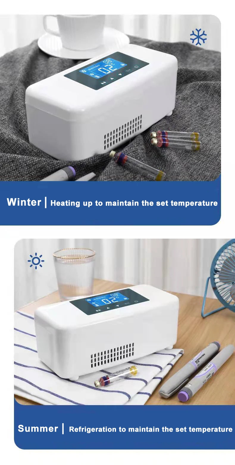 Portable Household Insulin Cooler Case Car Small Refrigerator Mini Cold Boxes Mini Drug Constant Temperature Refrigerator