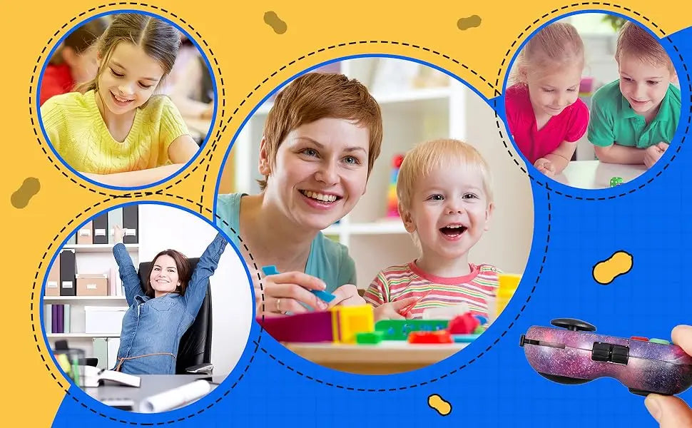 Fidget Pad Retro Classic Fidget Controller Handheld Fidget Game Controller Fun Fidget Pad Packs Classic Fidget Toys