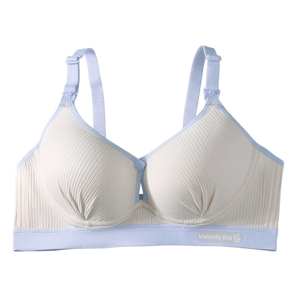 Maternity Nursing Bra No Underwire Front Open Summer Support Cups Bralette Soft Comfort for Pregnant Women Underwear Clothing