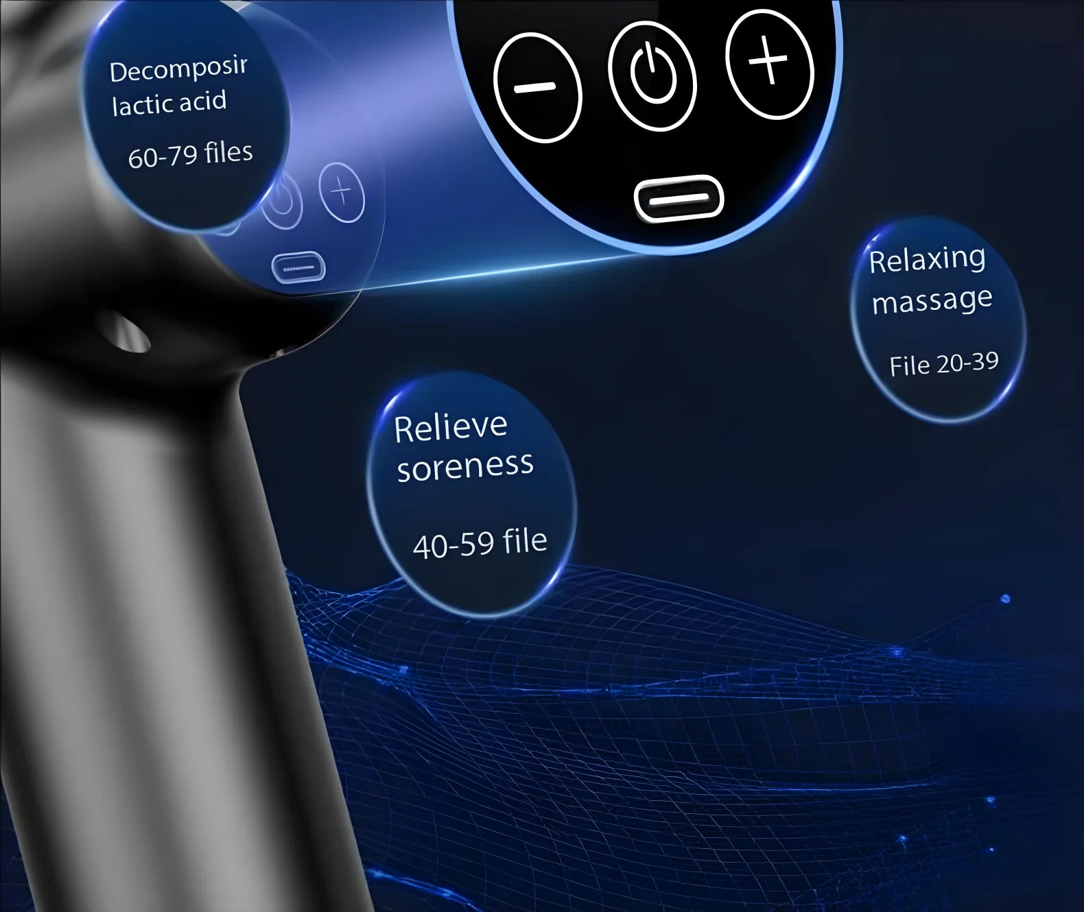 N2 N3 Fascia Gun Lenovo Brand Muscle Relaxation Massager 6-8Massage Head Long Lasting Battery Life LED Touch Portable Massager