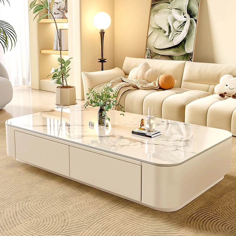 Cheap Cute Coffee Table Clear Simple Designer Modern Luxury Decoration Side Table Writing Mesas Bajas Living Room Furniture