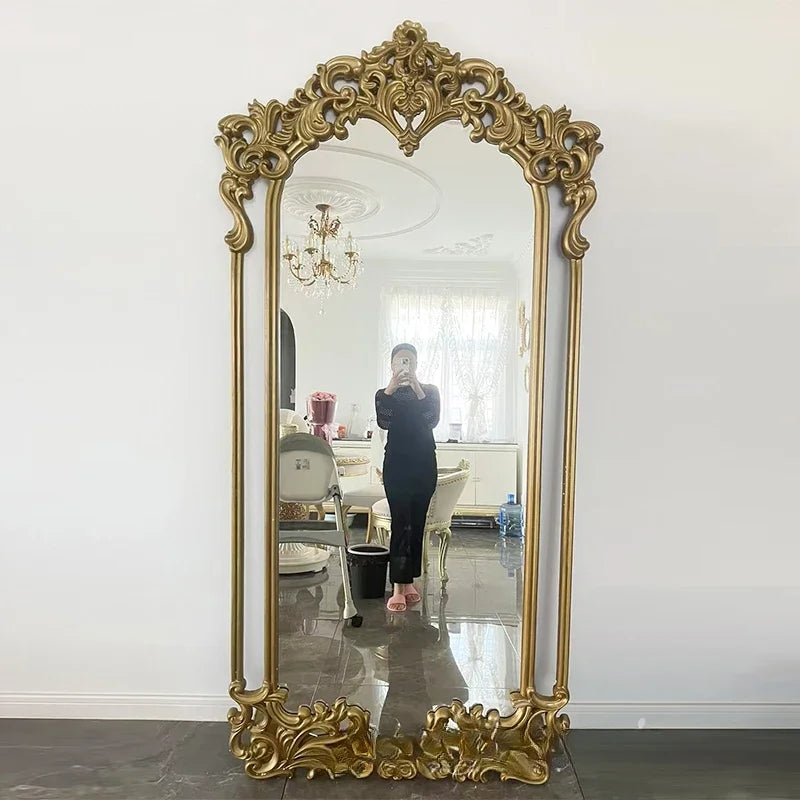 Large Nordic Quality Mirror Designer Girls Gold House Bedroom Wall Mirrors Full Body Floor Luxury Espejo Home Decorations