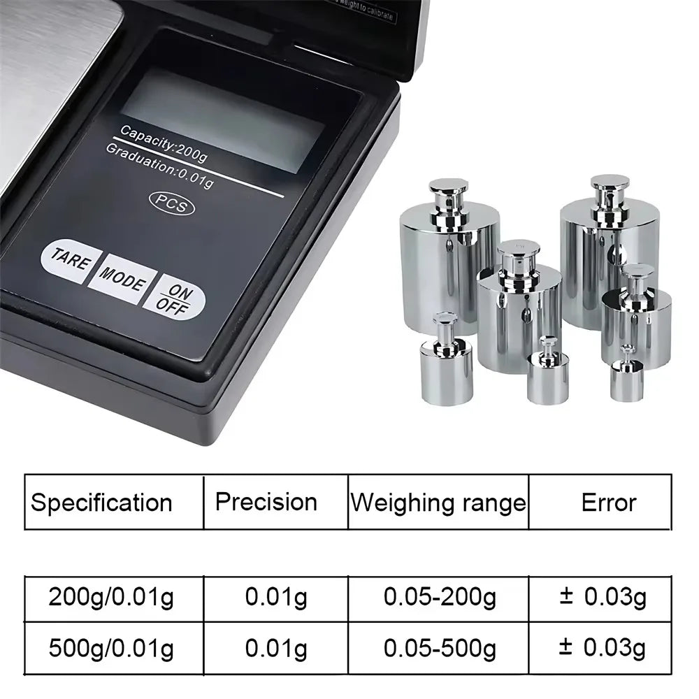 1 PC Mini Flip Jewelry Scale with An Accuracy of 0.01g Portable Pocket Small Electronic Scale High Quality Screen Backlight