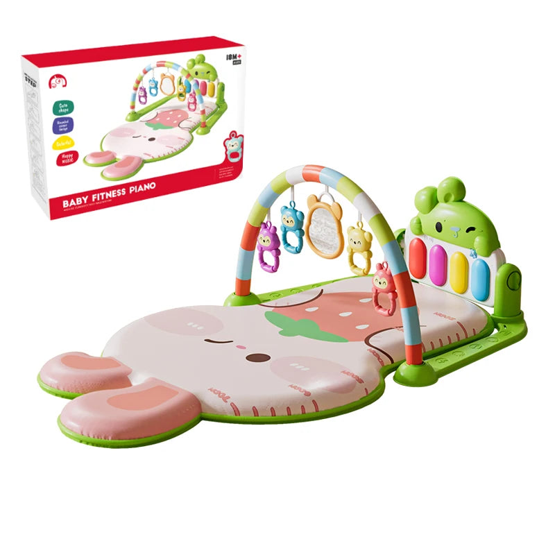 Baby Pedal Piano Fitness Stand Music Play Newborn Piano Crawling Blanket Early Educational Toys Play Mat 0-36 Months Baby Gifts