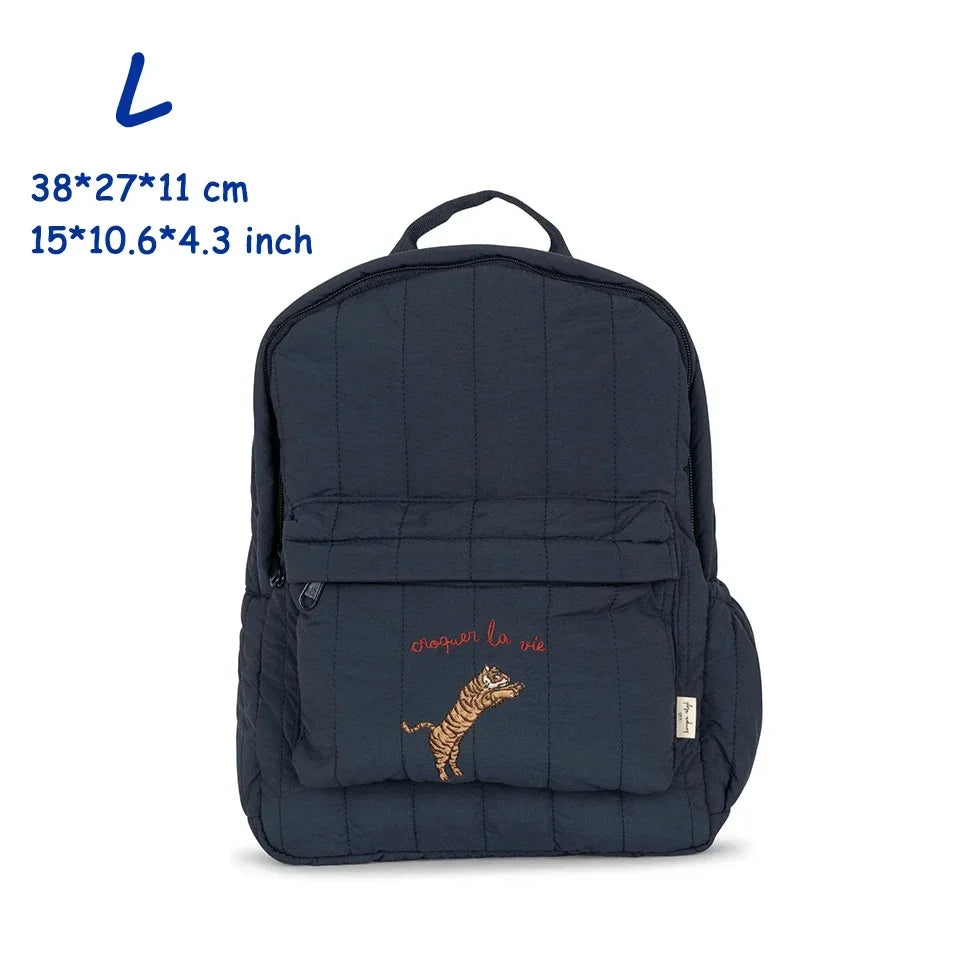 KS Brand Mommy Bag Travel Children Kid Cherry Backpack Primary Schoolbag Baby Waterproof Print Kindergarten Bags Boys Girls Gift