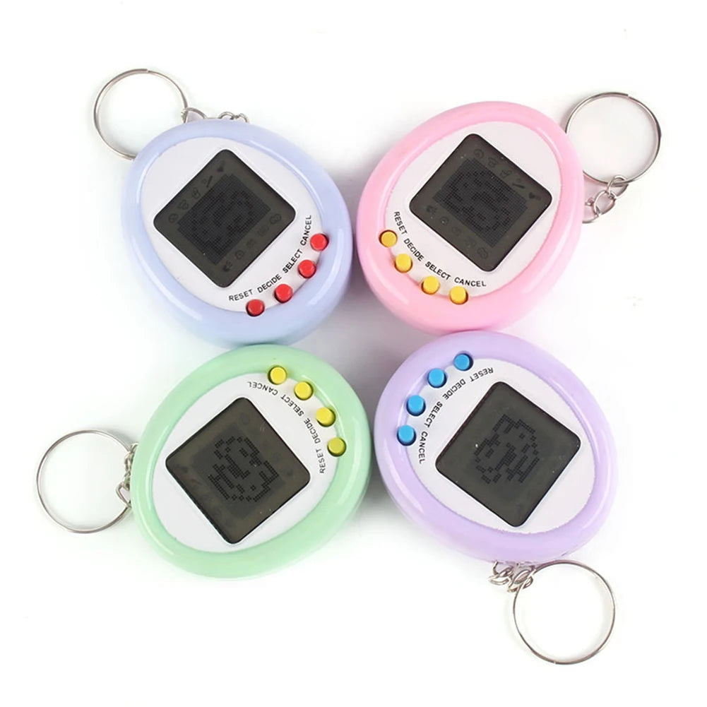 1Pcs 90S Nostalgic Tamagotchi Electronic Pets Console Kid’s Toy Portable Keyring Funny Virtual Cyber Toy Christmas New Year Gift