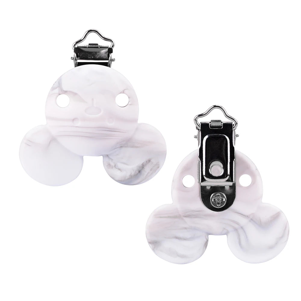 Lofca Silicone Clip 5 PCS Baby Pacifiers for DIY Pacifier Chain Nursing Teething Baby Gifts Food Grade Free BPA Baby