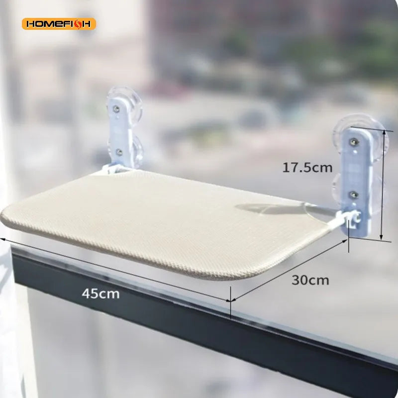 Ultra-Soft Cat Window Hammock Cloud Like Cozy Bed For Napping-Secure Mounting Space Saving   Ideal For Enjoying Scenery