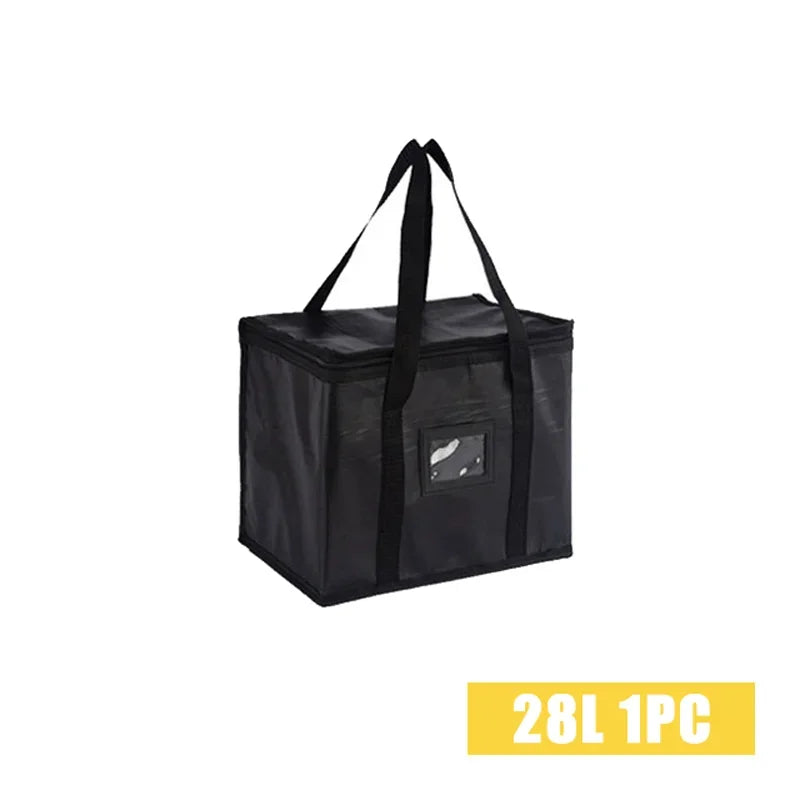 16L-70L Insulated Thermal Cooler Bag Insulation Keep Cold Large Capacity Portable Lunch Bag Zip Picnic Camping Tin Foil Food Bag