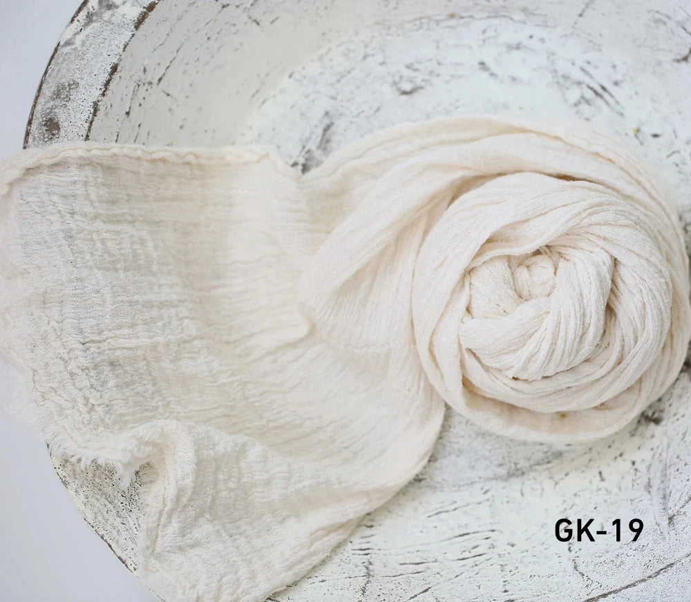 Professional Stretchable Wrapping Newborn Photography Props Soft Cotton Gauze Wraps Blanket Studio Baby Styling Props Accessory